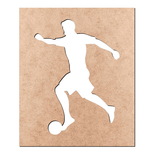 Recorte Placa Jogador Vazado / MDF 3mm