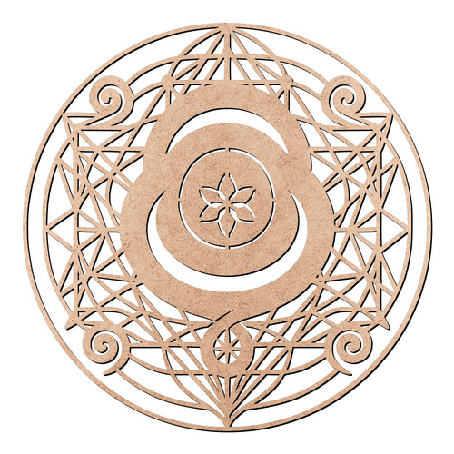 Recorte Mandala Geométrica / MDF 3mm
