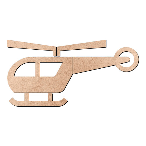 Recorte Helicóptero 5 Partes / MDF 3mm