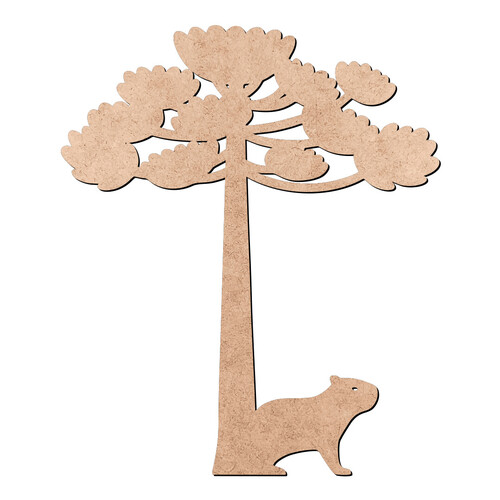 Recorte Araucária Capivara / MDF 3mm