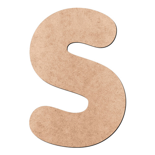 Recorte Letra S Porkys / MDF 3mm