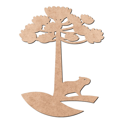 Recorte Araucária Capivara  / MDF 3mm