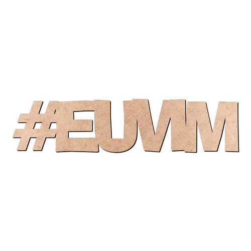 Recorte Hashtag EUVIM / MDF 3mm