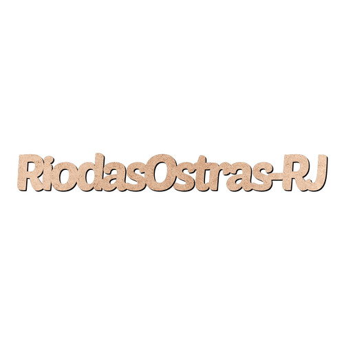 Recorte RiodasOstras-RJ / MDF 3mm