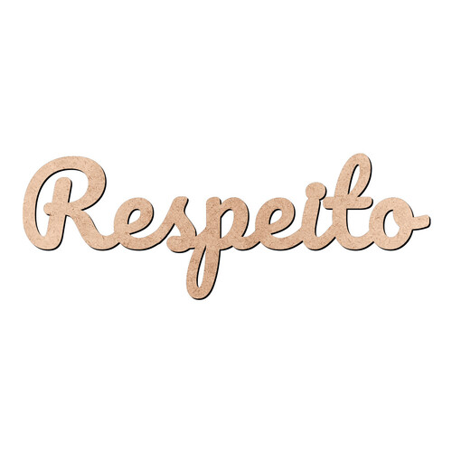 Recorte Respeito Pacífico / MDF 3mm