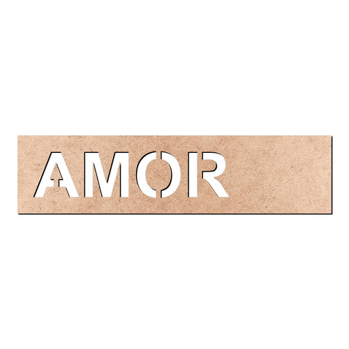 Recorte Plaquinha Amor / MDF 3mm