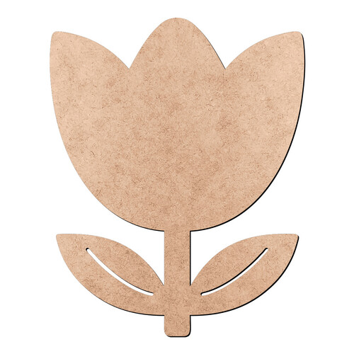 Recorte Flor Tulipa / MDF 3mm