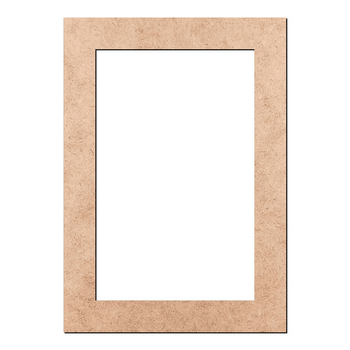 Recorte Moldura Ret 29,7 x 21 cm Borda 3 cm / MDF 3mm
