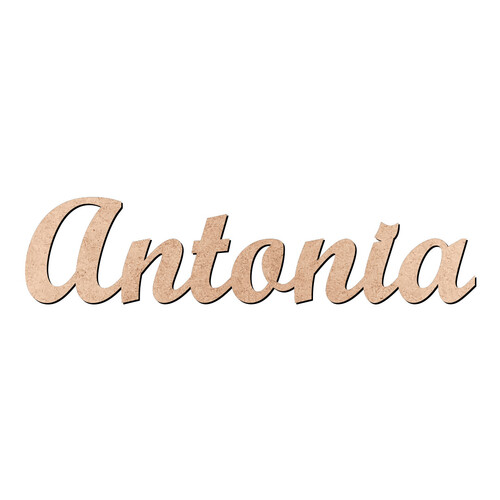 Recorte Antonia Script Mt Std / MDF 3mm