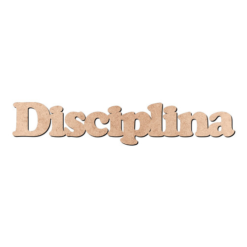 Recorte Disciplina Cooper Black / MDF 3mm