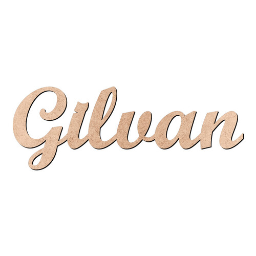 Recorte Gilvan Script Mt Std / MDF 3mm