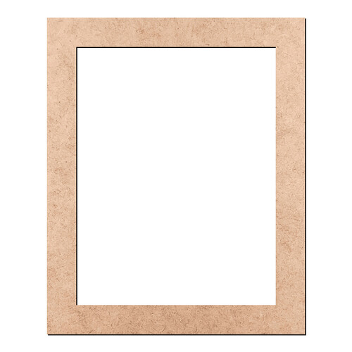 Recorte Moldura Ret 54 x 44 cm Borda 5 cm / MDF 3mm