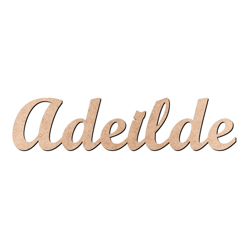 Recorte Adeilde Script Mt Std / MDF 3mm