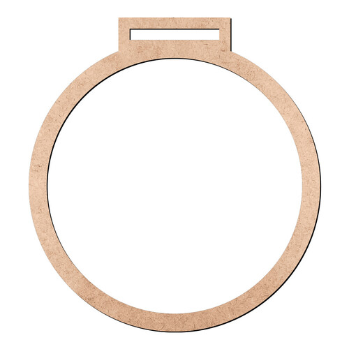 Recorte Enfeite Argola / MDF 3mm