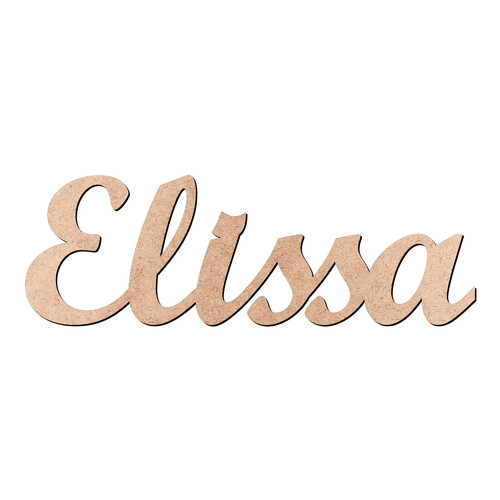 Recorte Elissa Script Mt Std / MDF 3mm