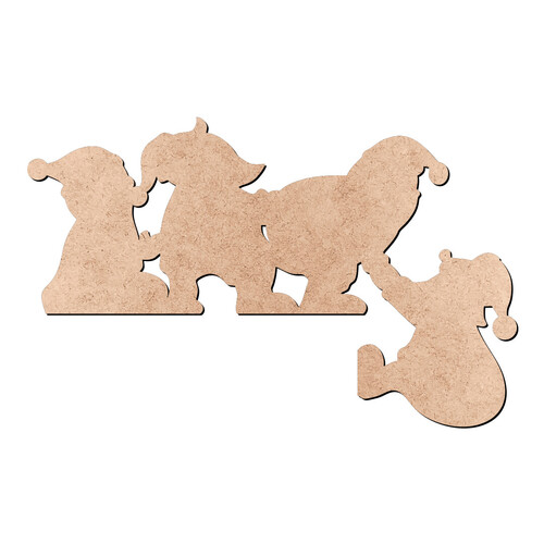 Recorte Cantoneira Papai Noel / MDF 3mm