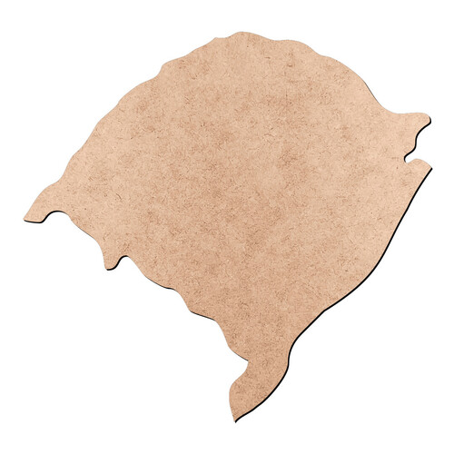Recorte Mapa RS Liso / MDF 3mm