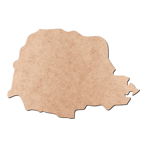 Recorte Mapa PR Liso / MDF 3mm