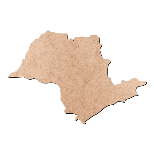 Recorte Mapa SP Liso / MDF 3mm