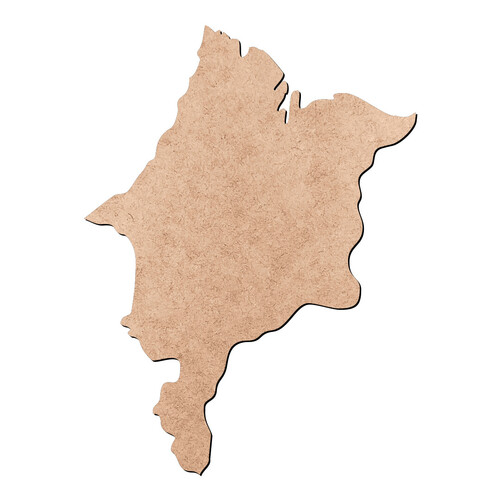Recorte Mapa MA Liso / MDF 3mm