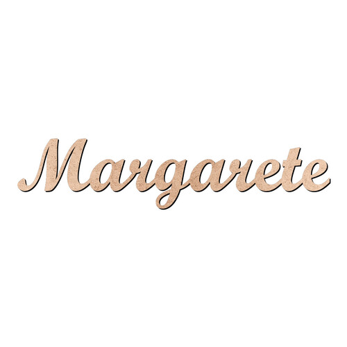 Recorte Margarete Script Mt Std / MDF 3mm