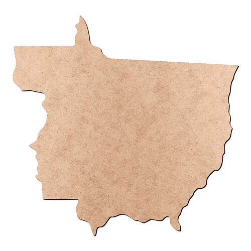 Recorte Mapa MT Liso / MDF 3mm
