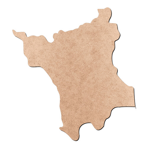 Recorte Mapa RR Liso / MDF 3mm