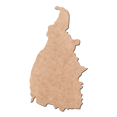 Recorte Mapa TO Liso / MDF 3mm