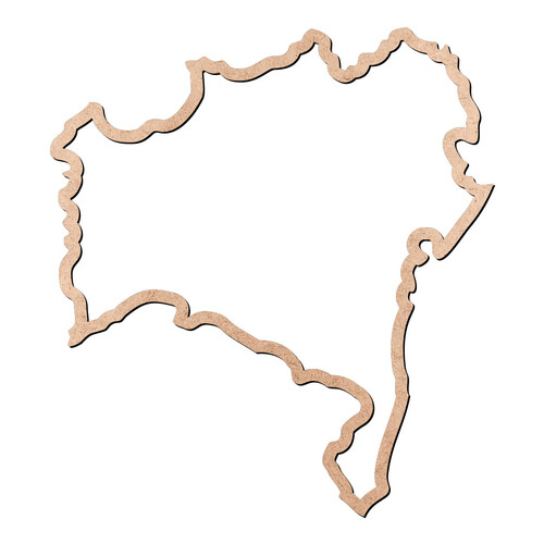 Recorte Mapa BA Contorno / MDF 3mm
