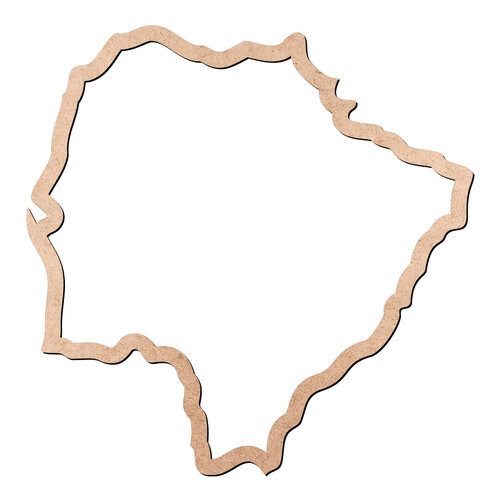 Recorte Mapa MS Contorno / MDF 3mm