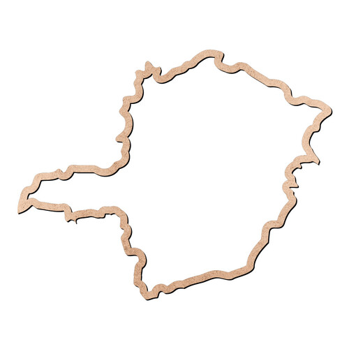 Recorte Mapa MG Contorno / MDF 3mm