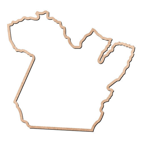 Recorte Mapa PA Contorno / MDF 3mm