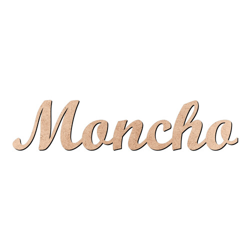 Recorte Moncho Script Mt Std / MDF 3mm