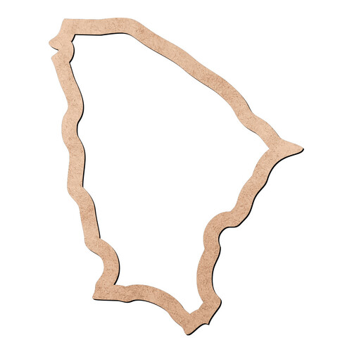 Recorte Mapa CE Contorno / MDF 3mm
