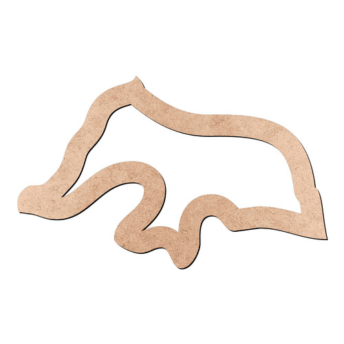 Recorte Mapa RN Contorno / MDF 3mm