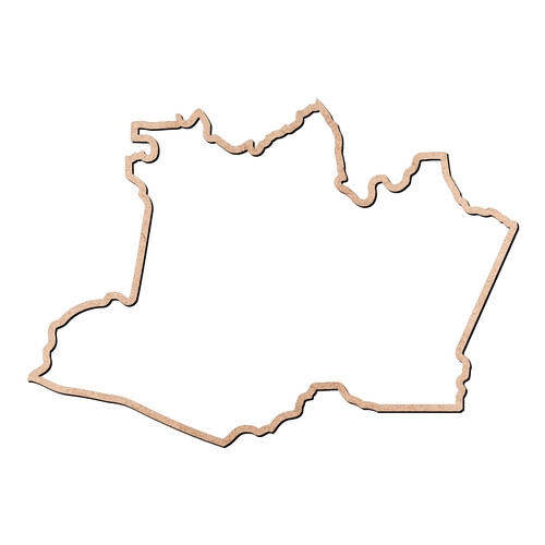 Recorte Mapa AM Contorno / MDF 3mm