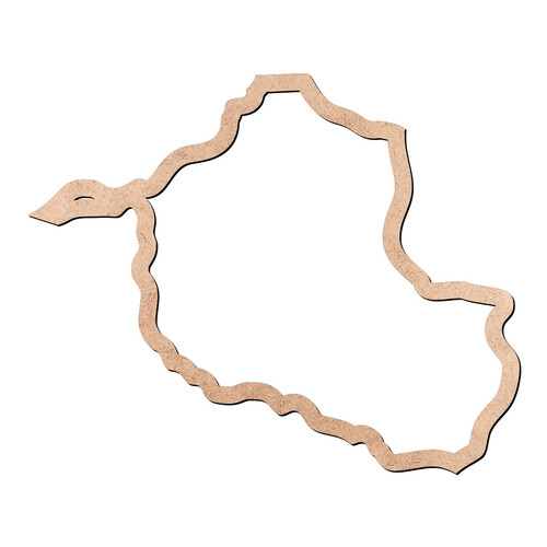 Recorte Mapa RO Contorno / MDF 3mm