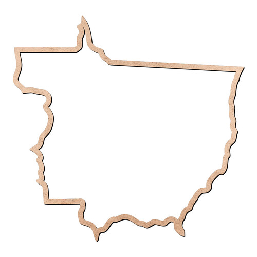 Recorte Mapa MT Contorno / MDF 3mm