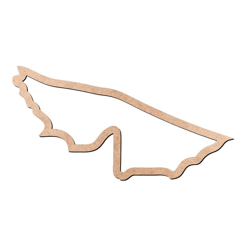 Recorte Mapa AC Contorno / MDF 3mm