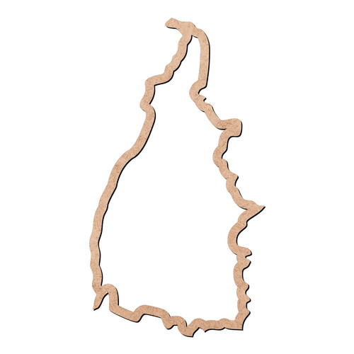 Recorte Mapa TO Contorno / MDF 3mm