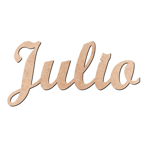 Recorte Julio Script Mt Std / MDF 3mm