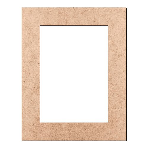 Recorte Moldura Ret 28 x 22 cm Borda 3,8 cm / MDF 3mm