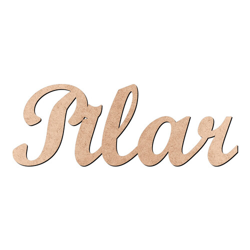 Recorte Pilar Script Mt Std / MDF 3mm