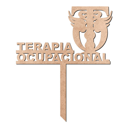 Recorte Enf Chima Terapia Ocupacional / MDF 3mm