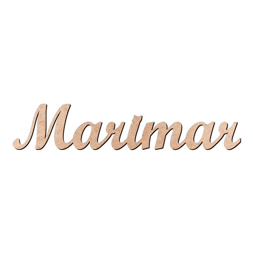 Recorte Marimar Script Mt Std / MDF 3mm