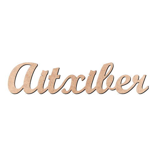 Recorte Aitxiber Script Mt Std / MDF 3mm