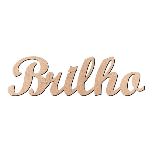 Recorte Brilho Script Mt Std / MDF 3mm