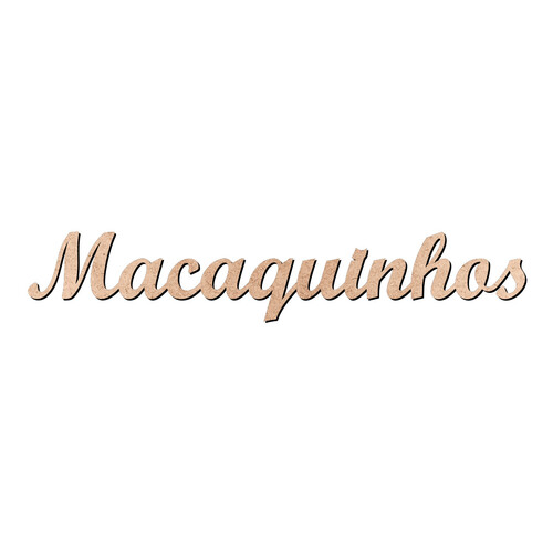 Recorte Macaquinhos Script Mt Std / MDF 3mm