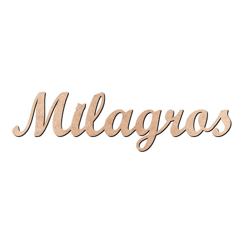 Recorte Milagros Script Mt Std / MDF 3mm