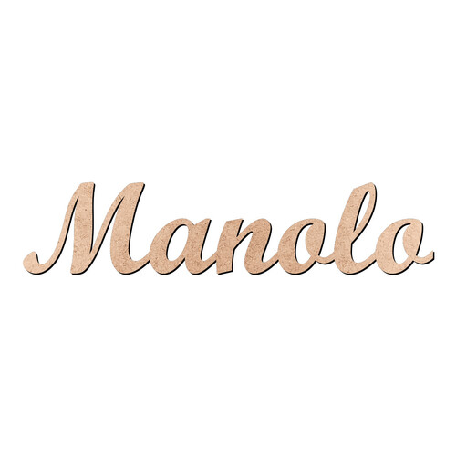 Recorte Manolo Script Mt Std / MDF 3mm
